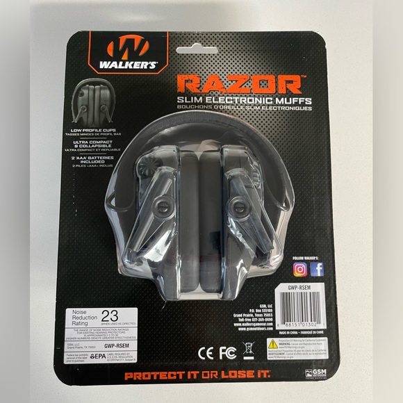 Walkers Razor Slim Electronic Muffs - Picture 8 of 8